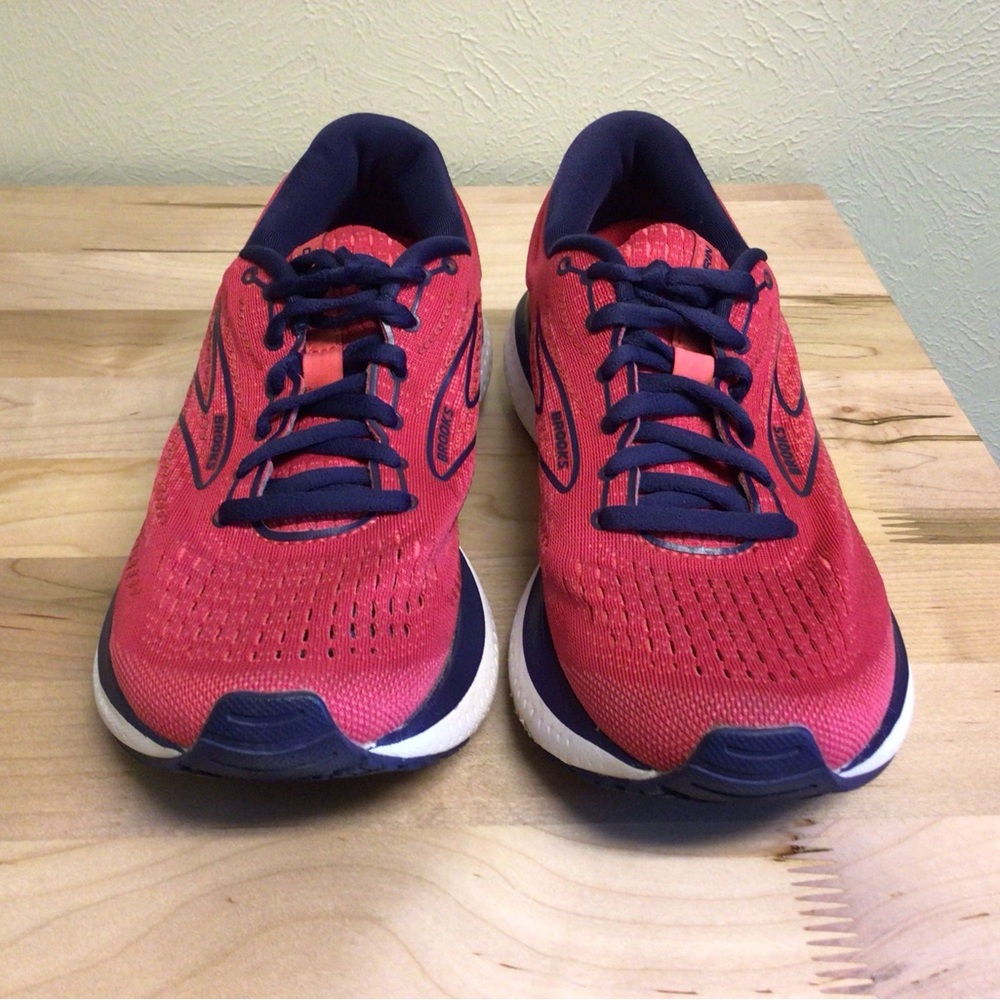 Brooks Pink and Blue Glycerin 19 with breathable mesh